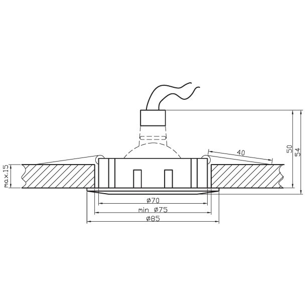 CANDELLUX 2228903 UO-13 CH MR16 CHROM OPR.UCHYL.ODLEW