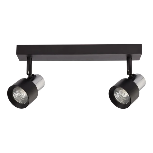 MILAGRO ML9947 Lampa Sufitowa Cino 2xGU10 Czarny + Chrom