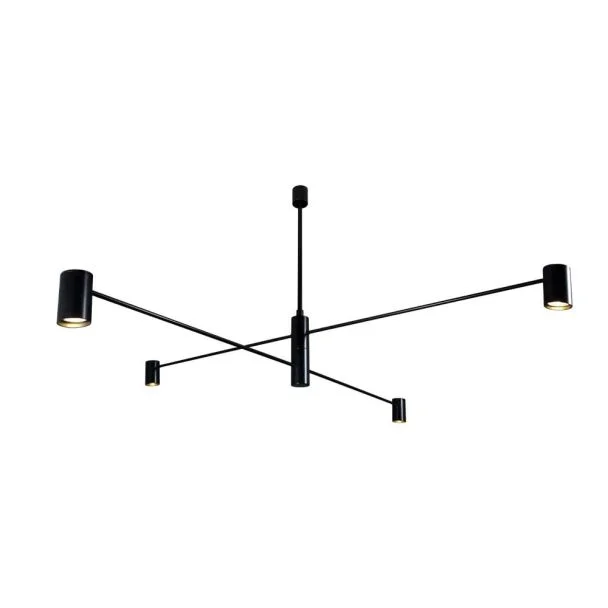 ANTIGO Lampa wisząca Dakata 4 - Czarna 5636