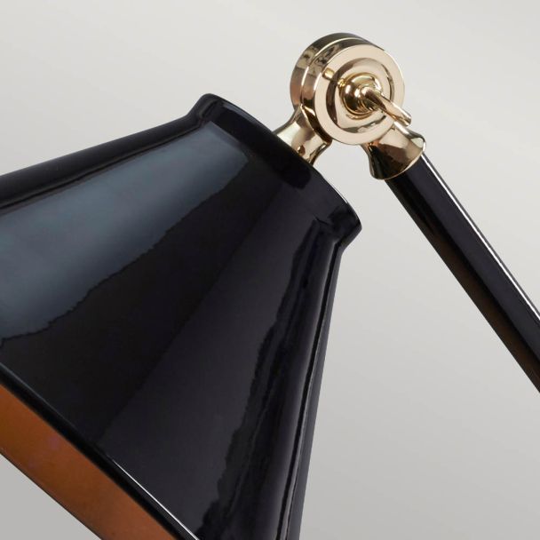 ELSTEAD Provence Element PV-ELEMENT-BPB 1 Light Mini Table Lamp - Black/Polished Brass