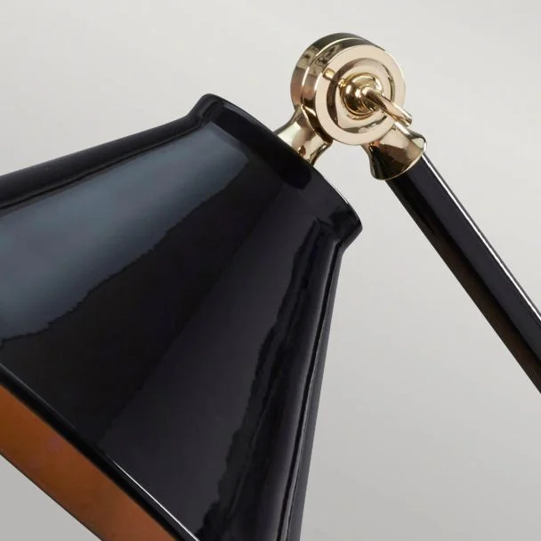 ELSTEAD Provence Element PV-ELEMENT-BPB 1 Light Mini Table Lamp - Black/Polished Brass