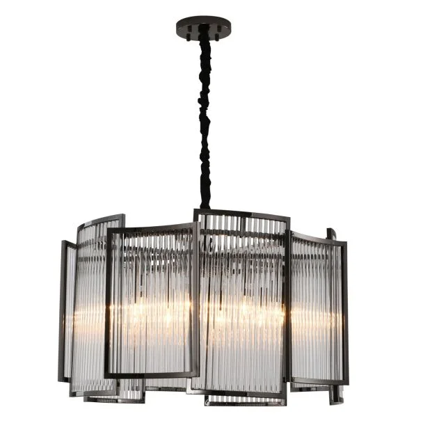 Step into Design MP0098 black Lampa wisząca IMPERIO czarna 80 cm