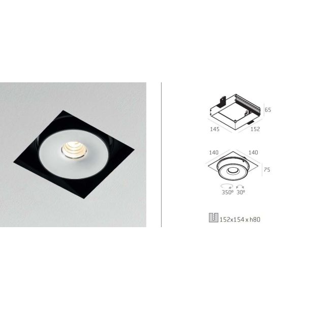 LABRA 4.1807 MULTIVA EVO 115.1 Trimless - wkład edge.LED 6.5W On-Off