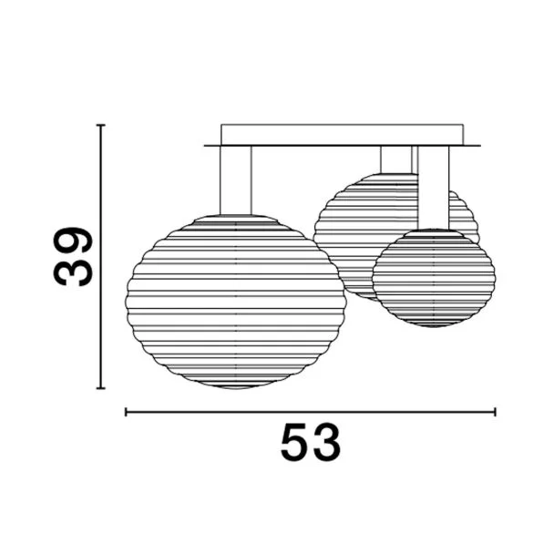 LUCES EXCLUSIVAS LE43683 BALAJU lampa sufitowa