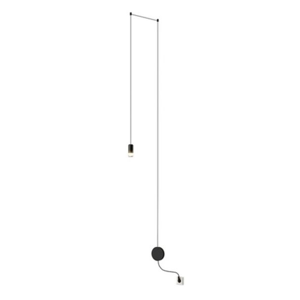 MOOSEE MSE1501100474 lampa ścienna FLUSSO WALL czarna