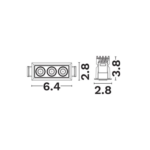 LUCES EXCLUSIVAS LE62210 CARBAY OCZKO SUFITOWE