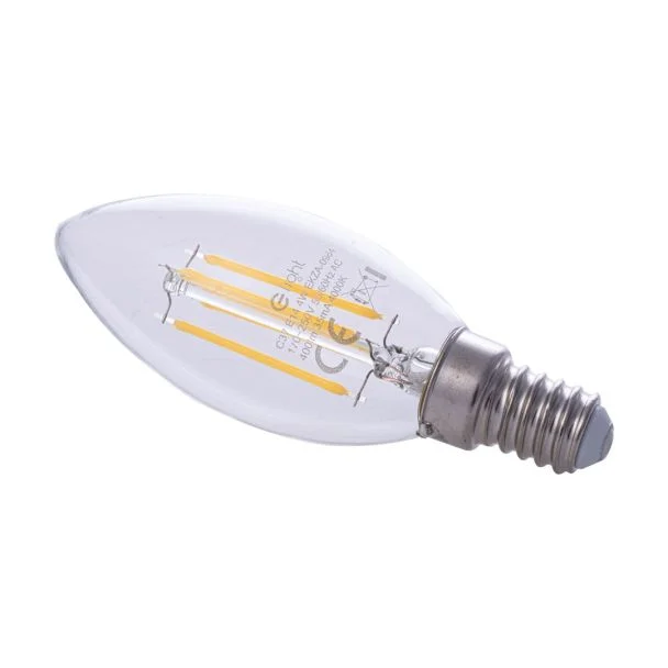 MILAGRO EKZF0964 Żarówka Filamentowa LED 4W Świeczka E14 4000K