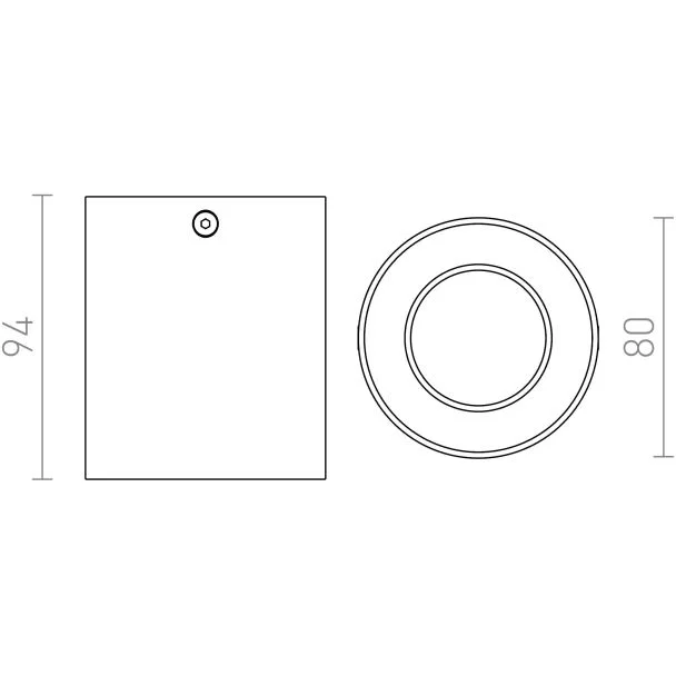 RENDL R12730 MANTOVA I sufitowa aluminium szczotkowane 230V GU10 35W