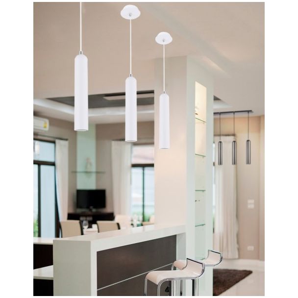 AZZARDO FH31141-BJ-350-1-WH / AZ1237 Tubo 1 (white) Lampa wisząca