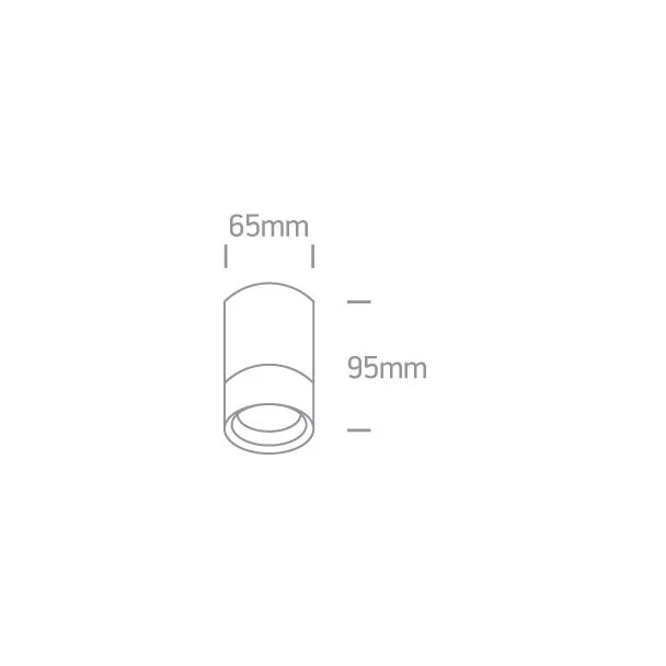 ONE LIGHT 67130C/W Lido biały zewnętrzny cylinder sufitowy 35W MR16 GU10