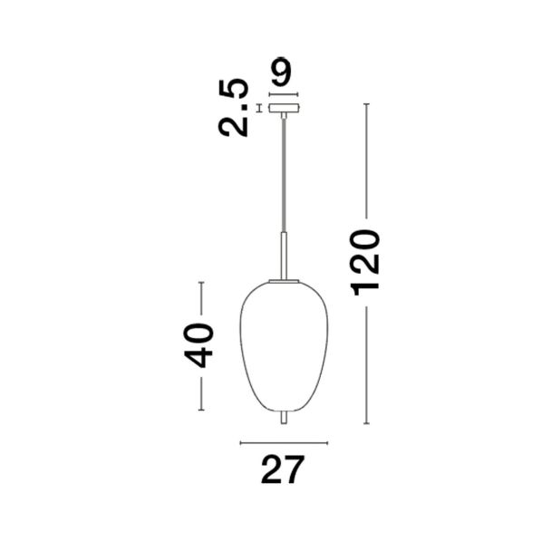 LUCES EXCLUSIVAS LE43663 PILAR lampa wisząca