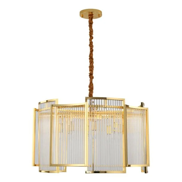 Step into Design MP0098 gold Lampa wisząca IMPERIO złota 80 cm