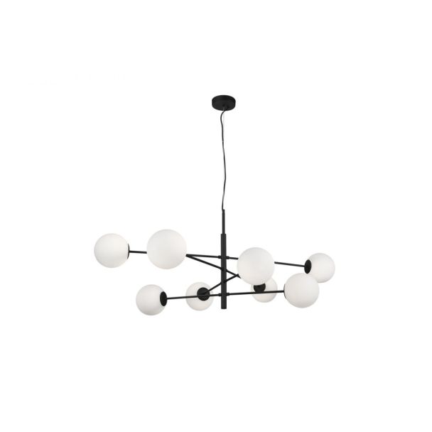 AZZARDO AZ4422 OVIEDO 8 BK/BK DECORATIVE PENDANT BLACK