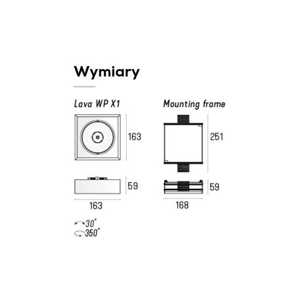 LABRA 4.1046 LAVA X1 WP Trimless edge.LED 6.5W On-Off