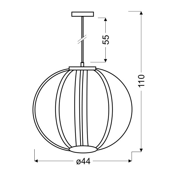 CANDELLUX 31-43955 CANSAS ZWIS 44 LED 35W