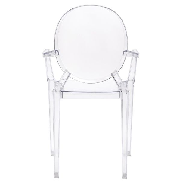 King Home 124-APC.CLEAR Krzesło LOUIS transparentne - poliwęglan