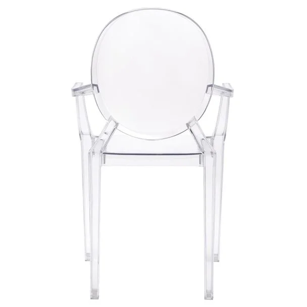 King Home 124-APC.CLEAR Krzesło LOUIS transparentne - poliwęglan