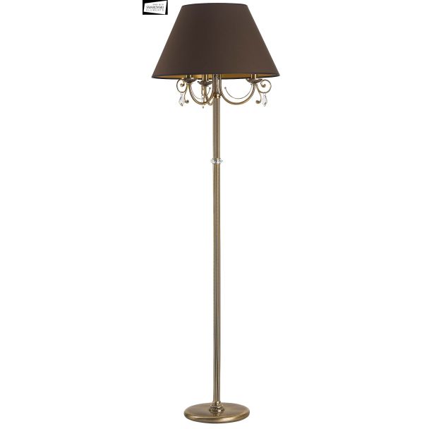 KUTEK COCO COC-LS-3(P/A). lampa podłogowa mosiężna