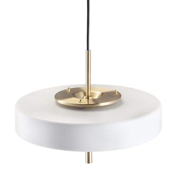 Step into Design MP8872 white Lampa wisząca ARTDECO biało - złota 35 cm