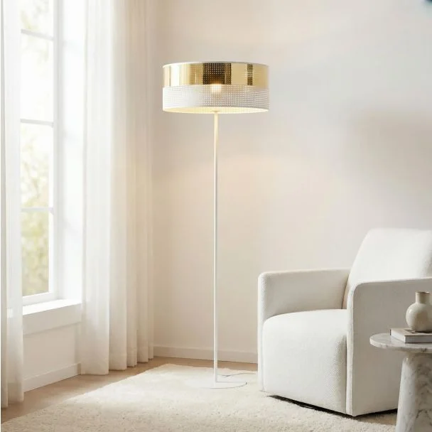 EMIBIG 1650/LP1 LUX LP1 WH GOLD LAMPA PODŁOGOWA