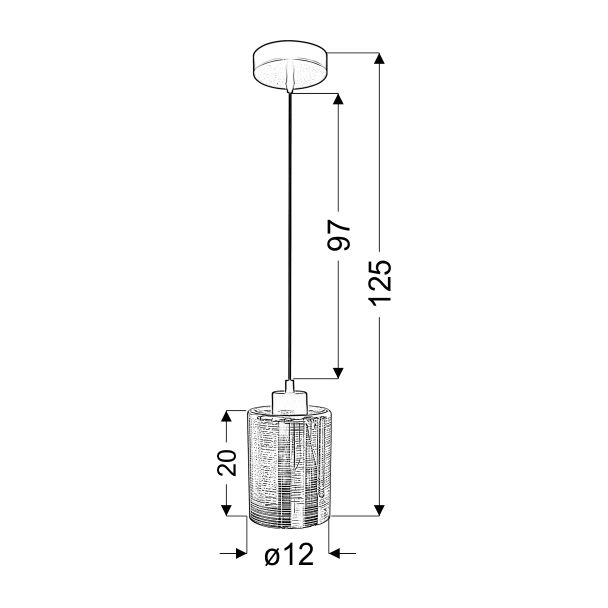 CANDELLUX 31-53862 COX ZWIS 12 1X60W E27 CHROM