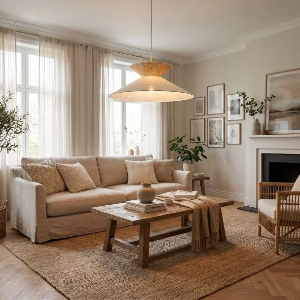 EMIBIG 1771/1 SOFTA 1 MOKKA RATTAN Lampa wisząca