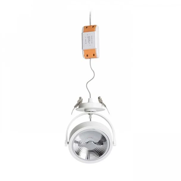 RENDL R12637 KELLY LED DIMM z wpuszczaną podstawą biała 230V LED 12W 24° 3000K