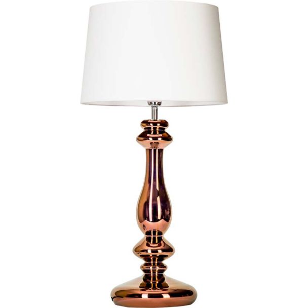 4 CONCEPTS VERSAILLES COPPER L204261228 lampa stołowa z abażurem