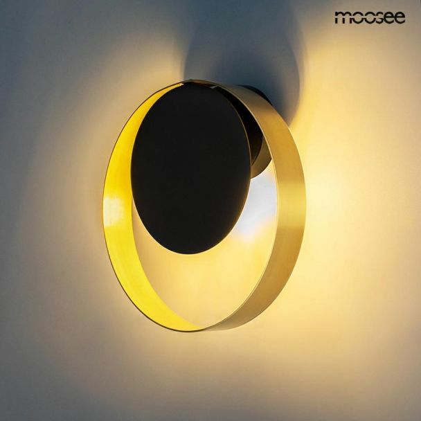 MOOSEE MSE010100339 MOOSEE lampa ścienna BAND złota / czarna