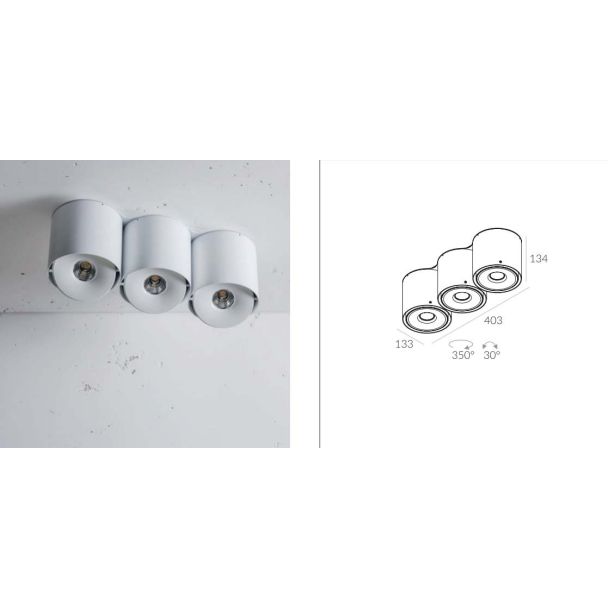 LABRA 3.0818 NEX 3 NT edge.LED 3x 12W On-Off