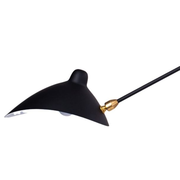 Step into Design W8701 Lampa ścienna CRANE-1W czarna 99 cm