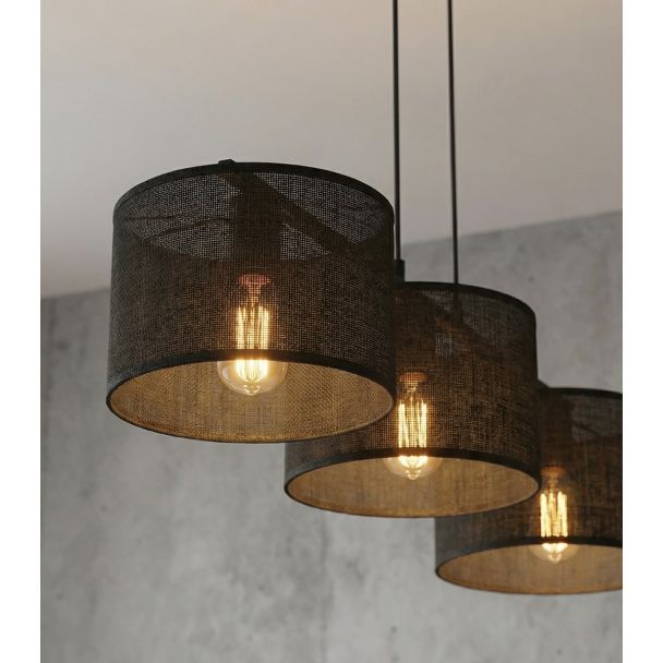 EMIBIG 1655/3 ECO 3 BL BLACK LAMPA WISZĄCA