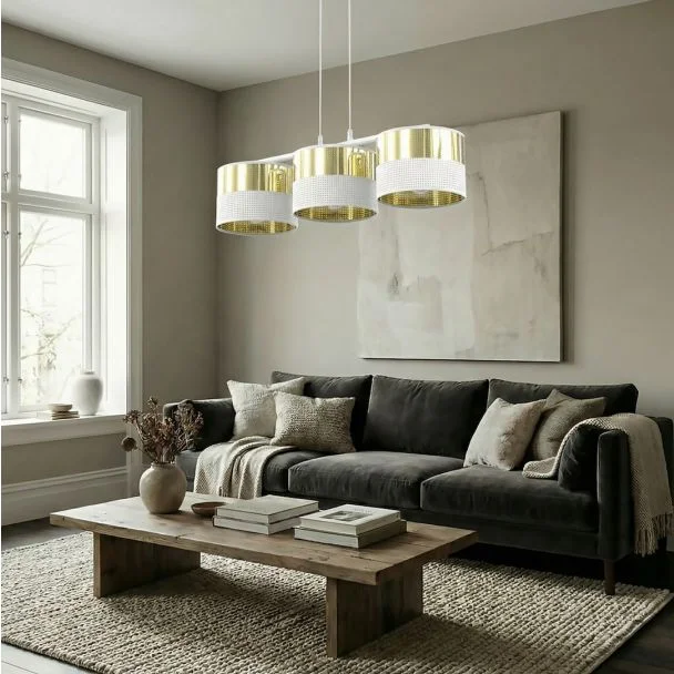 EMIBIG 1650/3 LUX 3 WH GOLD LAMPA WISZĄCA