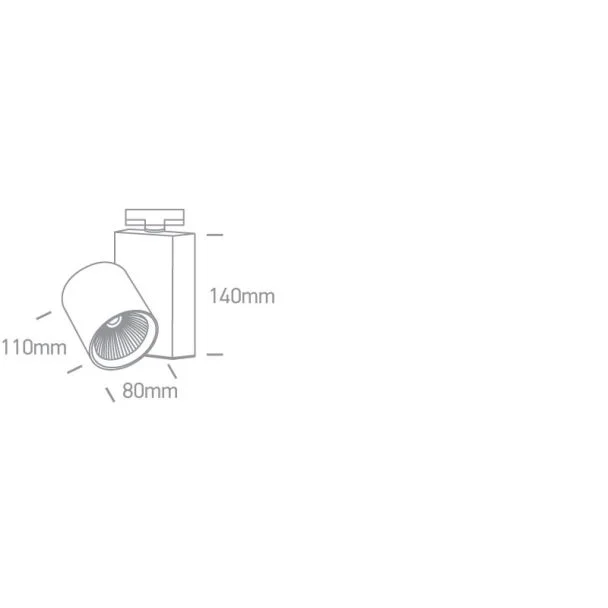 ONE LIGHT 65611NT/W/W Bevino biały track spot COB LED 3000K 15W