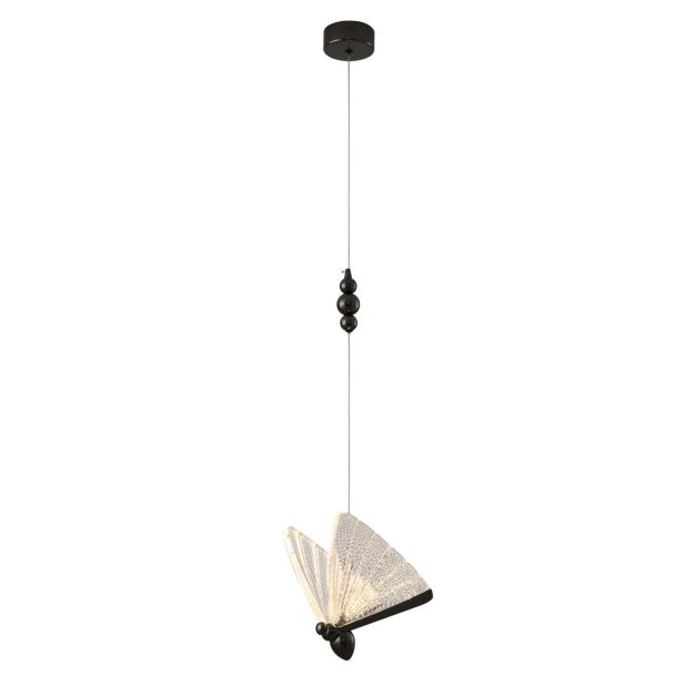 Step into design MP0090-1 black Lampa wisząca BEE LAMP 1 LED czarna 21 cm