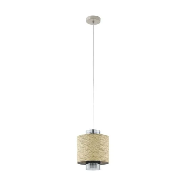 EGLO 43393 LAMPA MEDIOUNA OPRAWA WISZĄCA HL/1 E27 BEIGE/GOLD/SEEGRAS MEDIOUNA