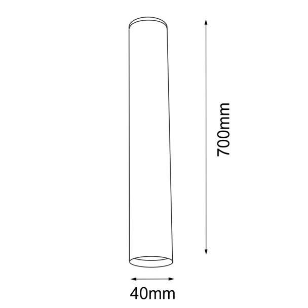 ANTIGO Plafon Yabu 70 - Biały (700 mm) 1092