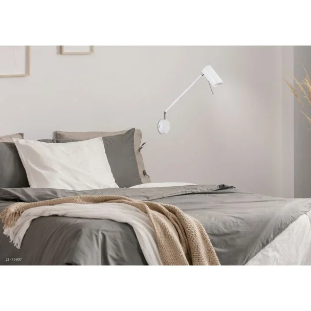 CANDELLUX 21-73907 MILLY KINKIET 1X40W GU10 BIAŁY MATOWY
