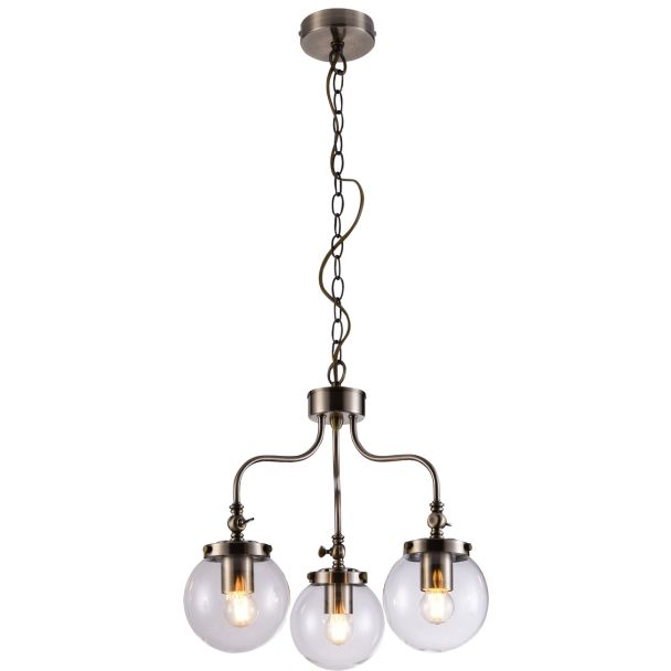 CANDELLUX 33-70869 BALLET LAMPA WISZĄCA 3X40W E27 PATYNOWY