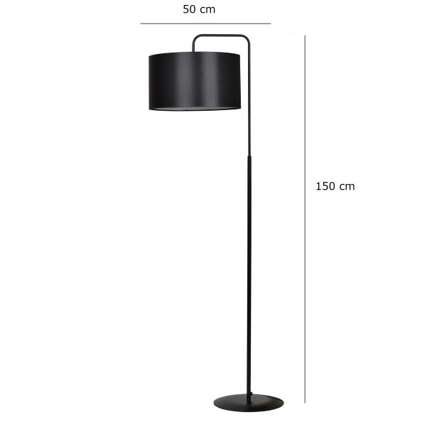 EMIBIG 570/3 TRAPO LP1 BLACK / GREY LAMPA STOJĄCA