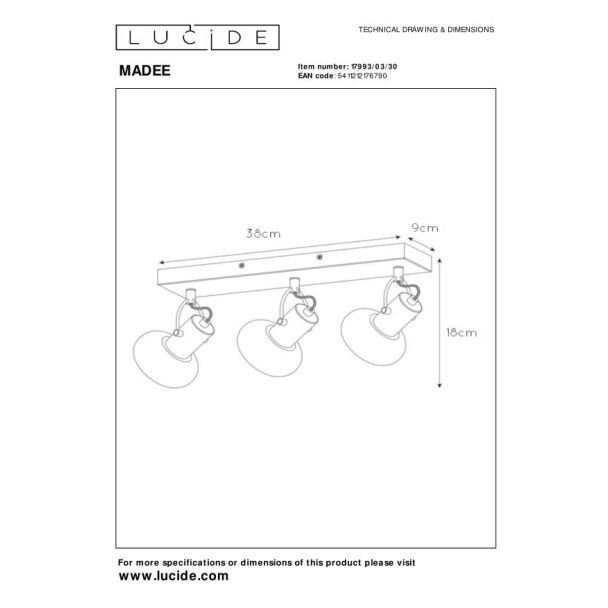 LUCIDE MADEE 17993/03/30 SUFITOWA REFLEKTORY