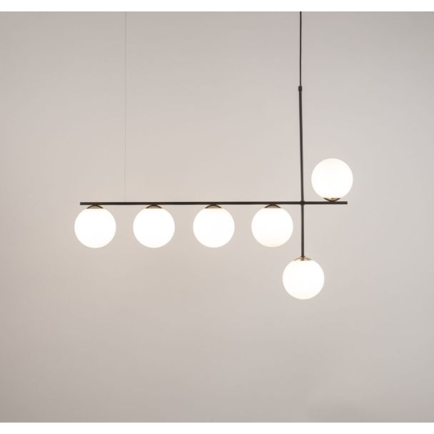 SIGMA 33697 Silia 6 lampa wisząca czarny,biały