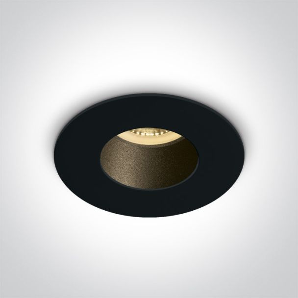 ONE LIGHT 10105MD/B/B Joanis czarny wpust z oprawką GU10 MR16 10W dark light