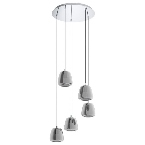 EGLO 39668 LAMPA ALBARINO OPRAWA WISZĄCA HL/5 E27 CHROM/SW-TRANSP.ALBARINO