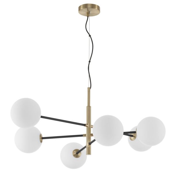 Luces Exclusivas PLATO LE41767 LAMPA WISZĄCA biały,czarny,złoty