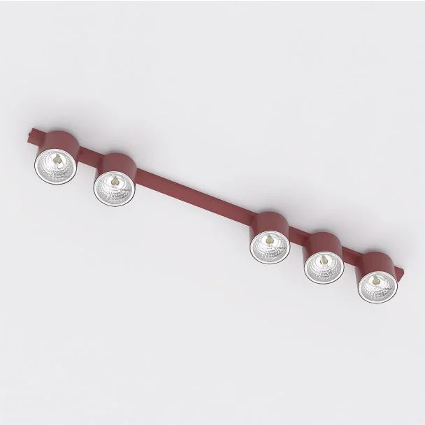 EMIBIG 1697/5 NANO 5 BURGUNDY Lampa sufitowa