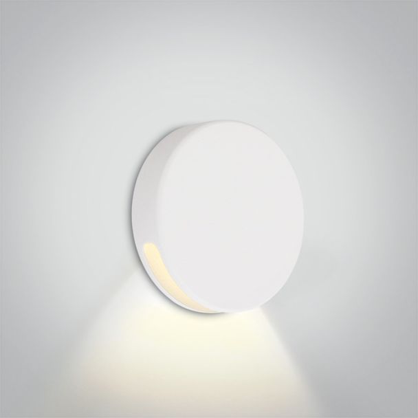 ONE LIGHT 68074/W/W Persena biały wpust ścienny LED 3000K 2W 700mA IP65