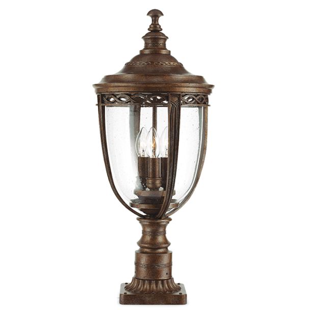 ELSTEAD ENGLISH BRIDLE FE/EB3/L BRB 3Lt Large Pedestal