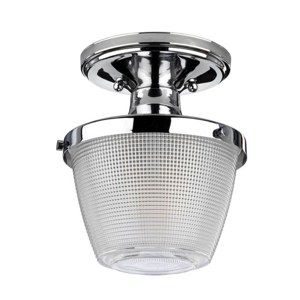 ELSTEAD Dublin QZ-DUBLIN-SF-PC 1 Light Semi-Flush Mount - Polished Chrome
