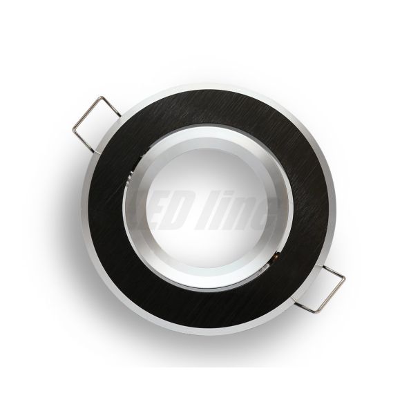LED line 244902 Oprawa okrągła ruchoma czarna szczotkowana aluminium